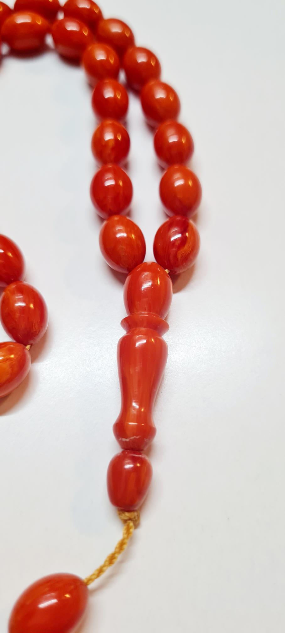 Kolleksiyonluk Kuru Torna El Yapımı Eski Malzeme Yeni Tornalanmış Usta İşi 11,5 X 8 mm Ölçülerinde 24 Gr 35 CM Sıralı Sistem Kalem İşcilik Eski Çubuk Döküm Katalin Malzemeden El yapımı Usta Tespih