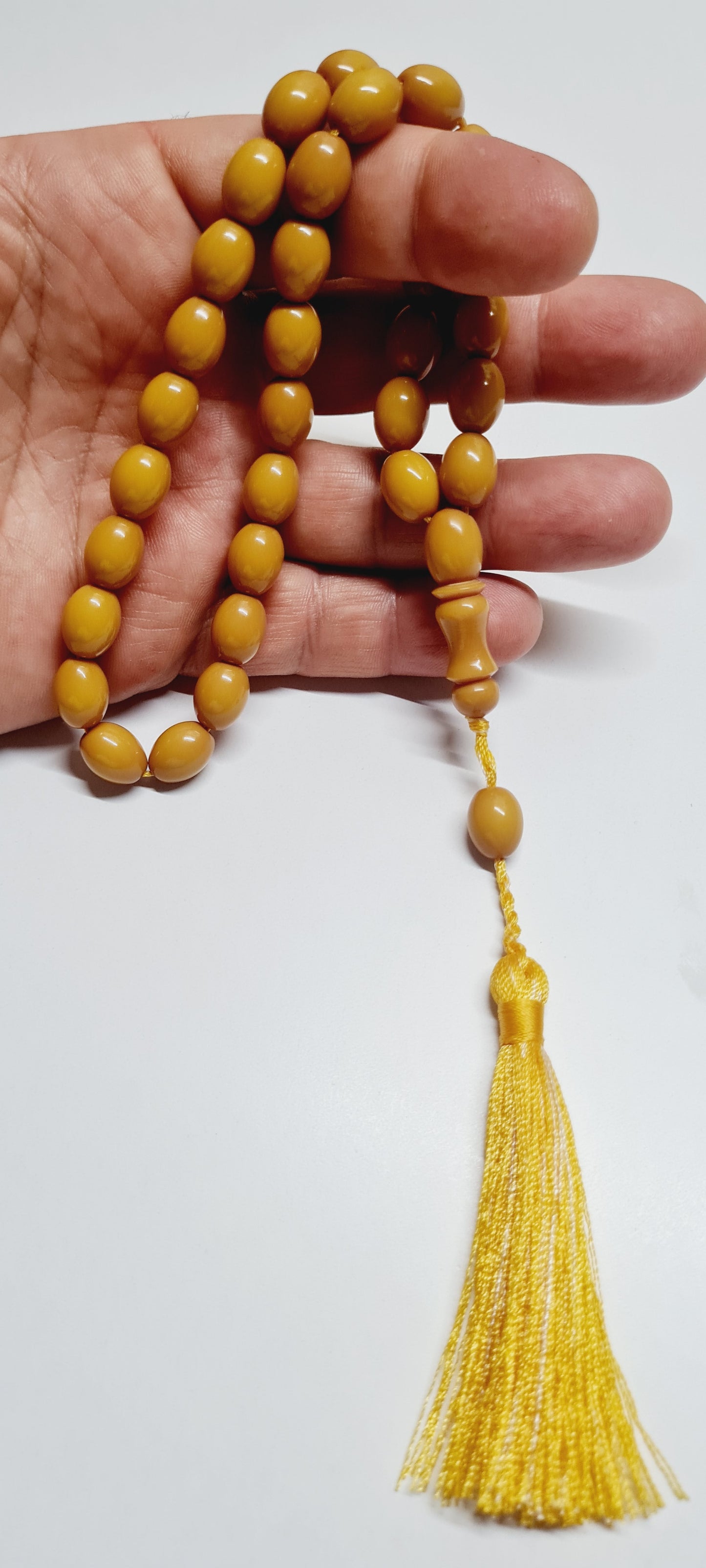 9 X 12 mm, 27 Gr, 35 Cm Eski Döküm, Yeni Traşlı Malzeme kolleksiyonluk Katalin Tespih