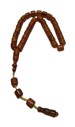 Collectible Dry Lathe Handmade Masterwork 11X11 MM Tasseled Old Rod Cast Material Handmade Rosary