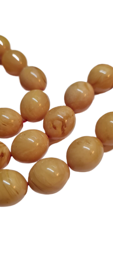 Kolleksiyonluk El Yapımı Kuru Torna 12x14 MM Eski Çubuk Döküm 50 Gram Büyük Habbeli Tespih, Reçine Eski Malzeme Hareli Usta Yapımı Tespih