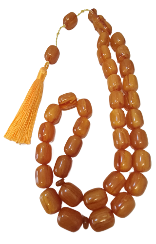DEV BOY, Özel Kadife Kutulu Tespih, 126 Gram, 15x19 mm, 57 Santim Eski Döküm Katalin Çubuk Malzemeden Usta İşi El Yapımı, Kuru Torna İşcilik, Katalin Tespih, Mükemmel İşcilik, Kolleksiyonluk Tespih