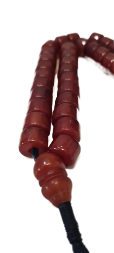 Eski Döküm Tespih 24 Santim, 78 Gram, 15x11 mm Eski Katalin Çubuk Malzeme Usta işi El Yapımı Kuru Torna Kolleksiyonluk Özel Kutulu Tespih