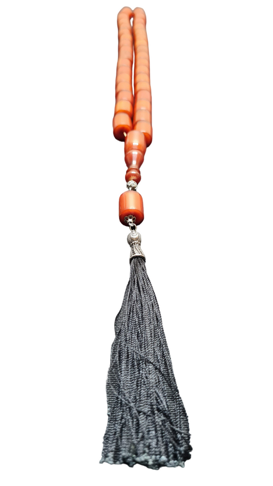 14,5 X 13 mm, 88 Gr, 43 Cm, Traşlı Eski Katalin Obje Malzemeden Usta İşi Kuru Torna El Yapımı Dev Boy Kolleksiyonluk Katalin Tespih