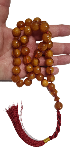 16x15 mm Habbe ölçülerinde 87 Gr Ağırlık 47 Cm Uzunluğunda Eski Malzeme Suriye Dökümü Kuru Torna Usta İşi El Yapımı Kolleksiyonluk Tespih