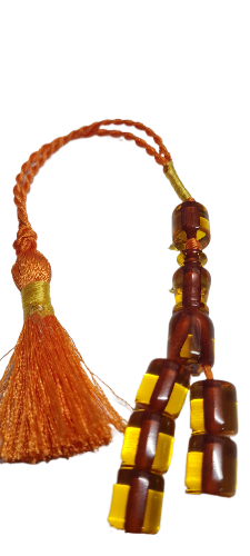 11x12 mm Habbe ölçülerinde 47 Gr Ağırlık 42 Cm Uzunluğunda Alman Zarı Eski Malzeme Kuru Torno Usta İşi Kolleksiyonluk Kadifemsi Çekim Yumuşak yapı Özel Tespih