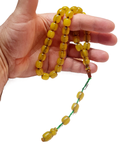 Kolleksiyonluk Kuru Torna El Yapımı Eski Malzeme Yeni Tornalanmış Usta İşi 11 X 10 mm Ölçülerinde 39 Gr 33 CM Sıralı Sistem Kalem İşcilik Eski Çubuk Döküm Katalin Malzemeden El yapımı Usta Tespih