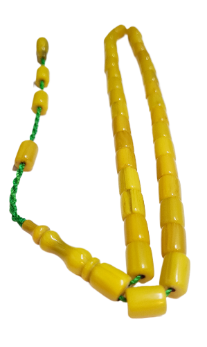 Kolleksiyonluk Kuru Torna El Yapımı Eski Malzeme Yeni Tornalanmış Usta İşi 11 X 8 mm Ölçülerinde 27 Gr 35 CM Sıralı Sistem Kalem İşcilik Eski Çubuk Döküm Katalin Malzemeden El yapımı Usta Tespih
