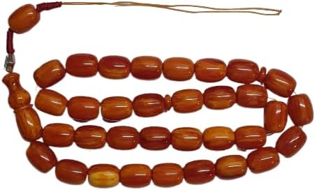 151 gr 16x21 mm Habbe Dimensions 60 cm Long Old Cast Bowling Ball Rod Katalin Material Dry Lathe Handmade Masterwork Large Size Special Collectible Prayer Beads