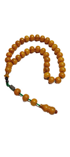 11 X 9 mm, 32 Gr, 28 Cm, Collectible Master-made Old Casting Catalin Material Rosary