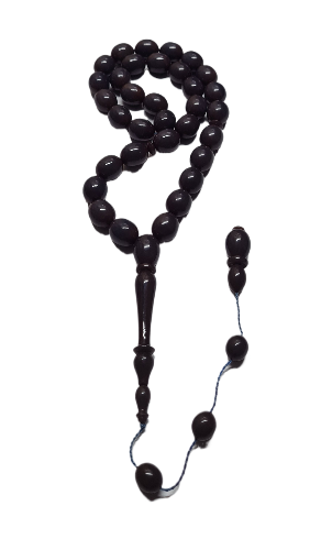 Collectible Dry Lathe Handmade Masterwork 12X14 MM Sequential System Moire Old Rod Casting Material Handmade Masterwork Prayer Beads (DAMSON)