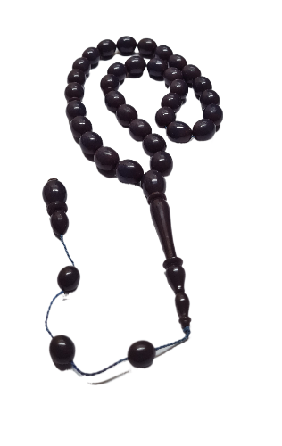Collectible Dry Lathe Handmade Masterwork 12X14 MM Sequential System Moire Old Rod Casting Material Handmade Masterwork Prayer Beads (DAMSON)