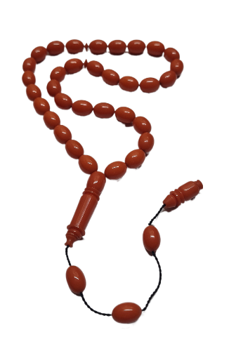 Collectible Dry Lathe Handmade Masterwork 12X9 MM Sized Sequential Pen System Handmade Rosary Shaved from Old Rod Casting Material 