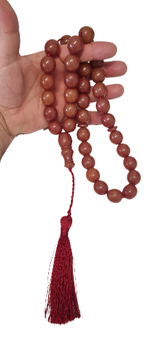 DEV BOY 172 Gram, 18x20 mm, 57 Santim, Usta İşi Kolleksiyonluk, Eski Döküm Traşlı Katalin Kolleksiyonluk Büyük Habbe Boy Tespih Özel Kadife Kutulu