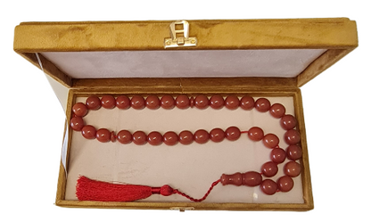 DEV BOY 172 Gram, 18x20 mm, 57 Santim, Usta İşi Kolleksiyonluk, Eski Döküm Traşlı Katalin Kolleksiyonluk Büyük Habbe Boy Tespih Özel Kadife Kutulu