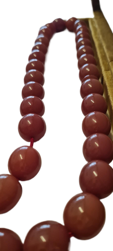 DEV BOY 172 Gram, 18x20 mm, 57 Santim, Usta İşi Kolleksiyonluk, Eski Döküm Traşlı Katalin Kolleksiyonluk Büyük Habbe Boy Tespih Özel Kadife Kutulu
