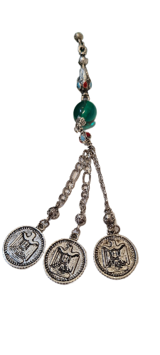 DEV BOY, Özel Kadife Kutusunda, 106 Gram, 14x18 mm, 49 cm, Şeffaf Çubuk Malzeme Ateş, Kolleksiyonluk Tespih, El yapımı Usta İşi Eski Usül Kuru Torna Yapımı Kolleksiyonluk Tespih (YEŞİL)