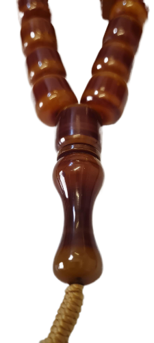 DEV BOY, Özel Kadife Kutusunda, 103 Gram, 15x15 mm, 48 Santim, Eski Döküm Katalin Çubuk Malzeme, Usta İşi Elyapımı, Kuru Torna Traşlanmış Mükemmel Kolleksiyonluk Katalin Tespih