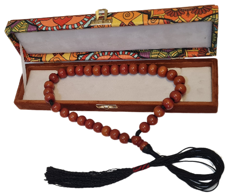 Özel Kadife Kutulu, Büyük Boy 73 Gram, 15x13 mm, 26 Santim, Eski Katalin Malzeme Tespih, El Yapımı, Usta İşi Kuru Torna Kolleksiyonluk Katalin Tespih