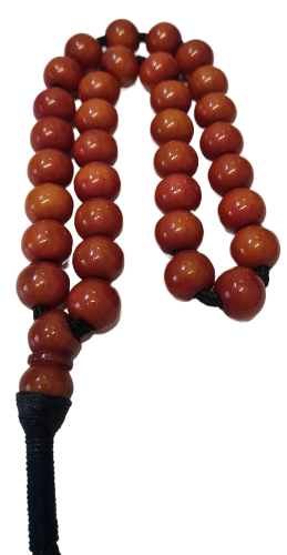 Special Velvet Boxed, Large Size 73 Grams, 15x13 mm, 26 Centimeters, Old Katalin Material Rosary, Handmade, Masterwork Dry Lathe Collectible Katalin Rosary