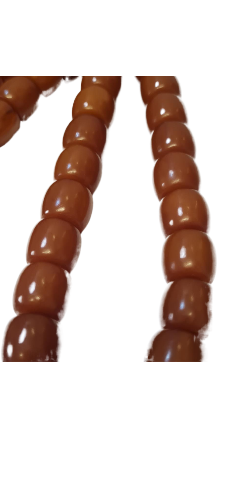 Özel Kadife Kutulu, 86 Gram, 15x14 mm, 55 Santim, Eski Katalin Objeden Yapılma Kolleksiyonluk Tespih, Usta İşi El yapımı Kuru Torna Traşlı Kolleksiyonluk Özel Püsküllü Tespih
