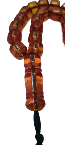 Usta İşi, Kuru Torna El yapımı, 91 Gram, 15x16 mm, 31 Santim Uzunluk, Alman Zarı Kolleksiyonluk Özel Kadife Kutulu Tespih Tespih (KAPSÜL KESİM TAŞ)