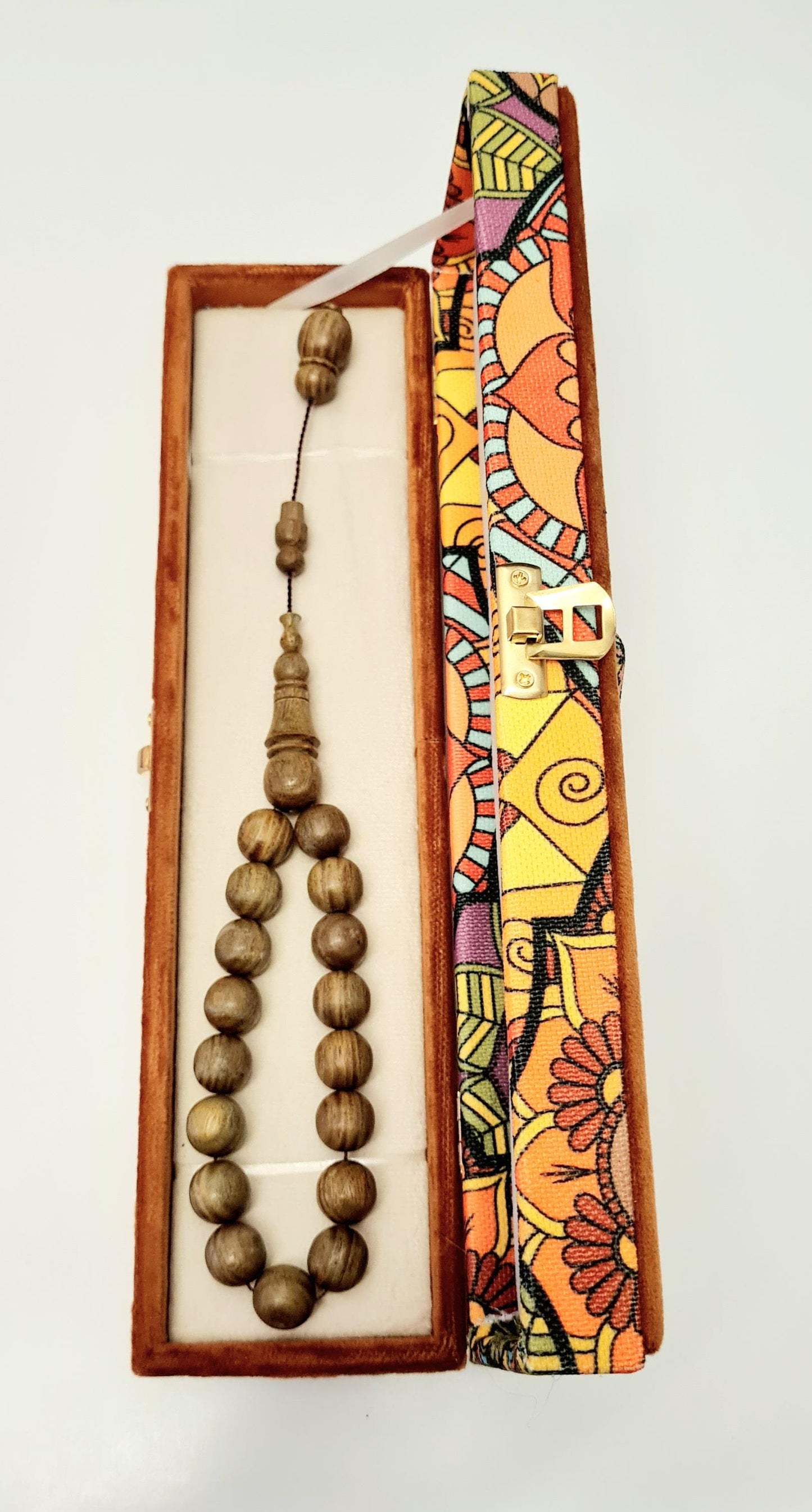 Master Handmade Ebony Collectible Wrist Size 17 Beaded Prayer Beads 18X18 mm 40 Gr Scented Ebony Prayer Beads in Special Velvet Box