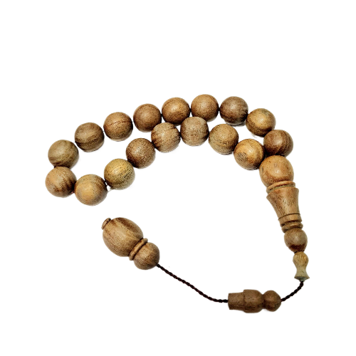 El Yapımı Abanoz Tespih 17 Habbe 18×18 mm 40 Gr
