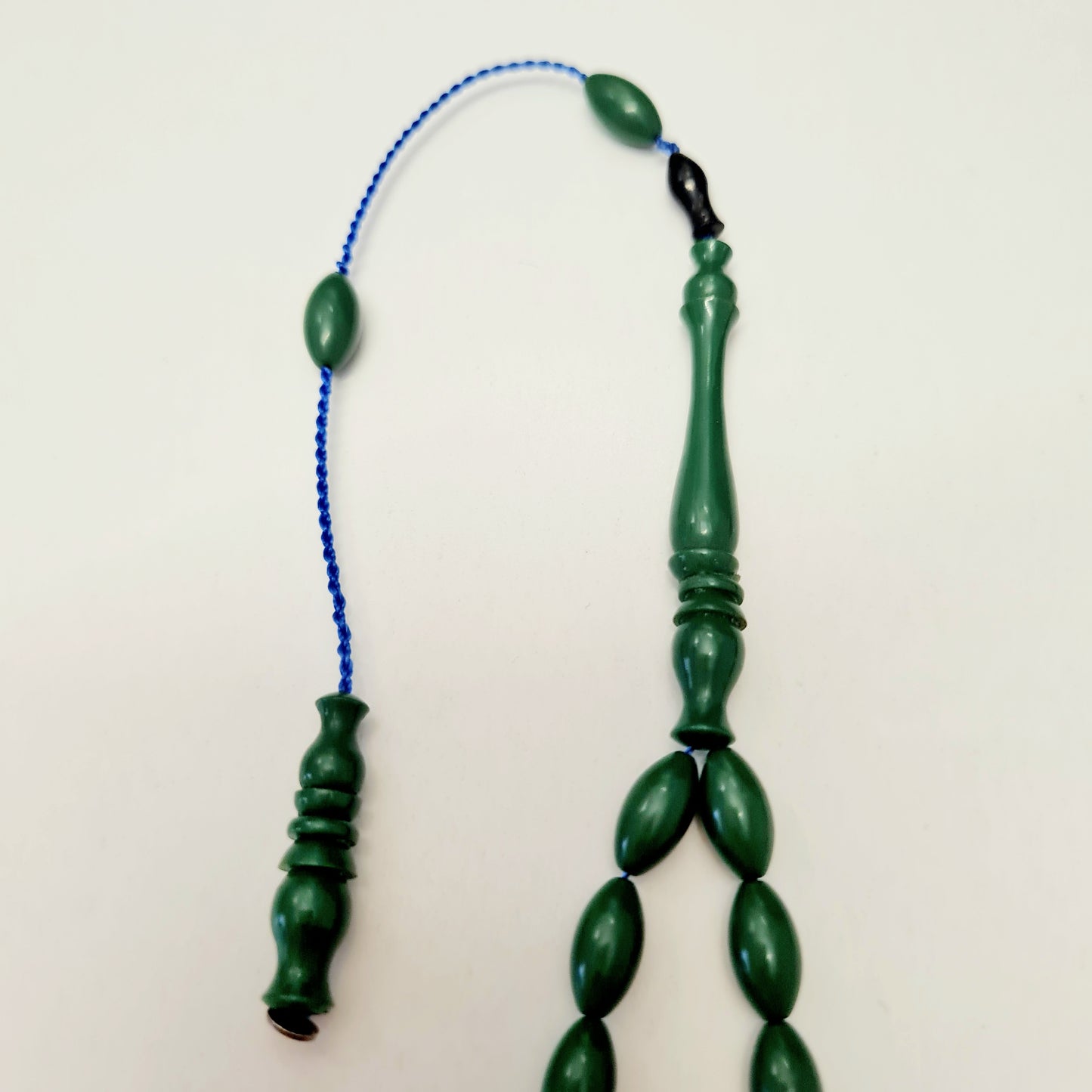 Katalin Prayer Beads Made from Bowling Balls in a Special Velvet Box, 5x10 mm 10 Gr, Dry Lathe Master Handwork Collectible Prayer Beads