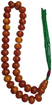 164 Gr 20X16 mm Habbe Ölçülerde 50 cm Uzunluğunda Eski Döküm Bowling Topundan Çubuk Katalin Malzeme Kuru Torna El Yapımı Usta İşi Kolleksiyonluk Büyük Boy Özel Tespih (HARELİ TURUNCU)