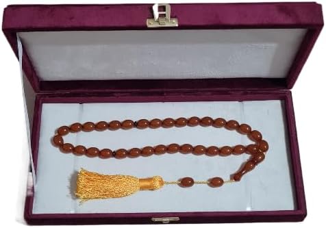 15 X 12 mm, 62 Gr, 46 Cm, Master Craftsmanship, Handmade Dry Lathe Katalin Collectible Rosary Made of Old Cast Shaved Material