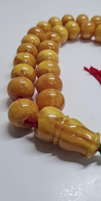 164 Gr 20X16 mm Habbe Ölçülerde 50 cm Uzunluğunda Eski Döküm Bowling Topundan Çubuk Katalin Malzeme Kuru Torna El Yapımı Usta İşi Kolleksiyonluk Büyük Boy Özel Tespih (HARDAL)