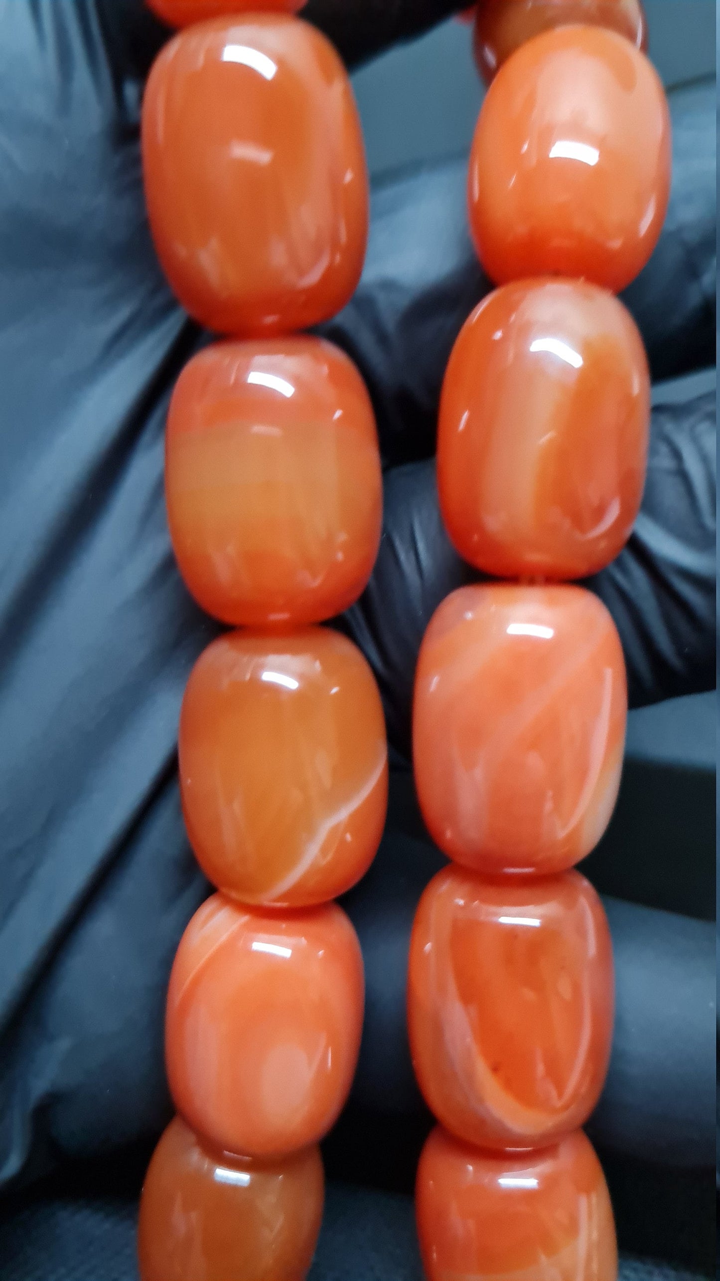 %100 YEMEN Akik Taşı 19 X 14 mm, 137 Gr, 35 Cm, Dev Boy, Katalin İmame İle Usta Kuru Torna El Yapımı Gümüş Püsküllü Kolleksiyonluk Büyük Boy Akik Tespih