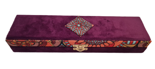 Velvet Covered Luxury Jewelry, Rosary and Jewelry Box, Stylish Jewelry Box with Special Pattern and Soft Interior Surface