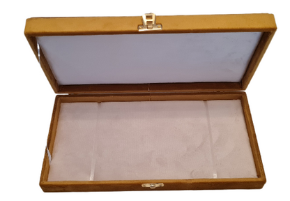 Kadife Kaplı Lüks Tespih ve Takı Kutusu, Özel Desenli, Kolye ve Bileklik İçin Hediyelik Kutu, Yumuşak İç Yüzeyli Şık Mücevher Kutusu (TABA, 15X30)